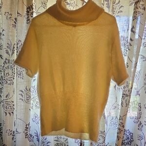 Eva Mendes for New York & Company Yellow Turtleneck Top